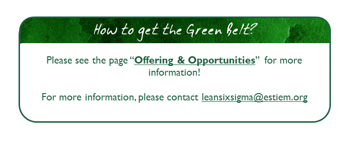 how to get the green belt