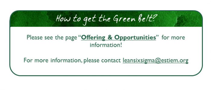 how to get the green belt